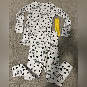 Holy Pals Toddler He First Loved Us long sleeve pajamas